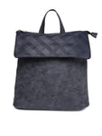 Hiveaxon Navy Blue Textured Backpack