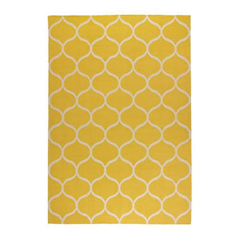 Yellow Net Pattern Rug