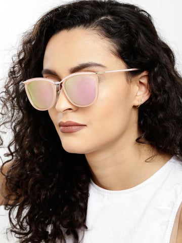 Women Wayfarer Mirrored Sunglasses